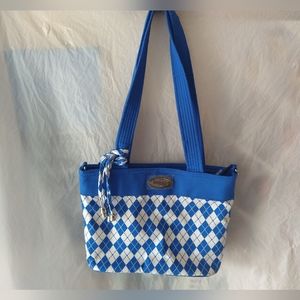 Donna Sharp university of Kentucky blue and white Handbag